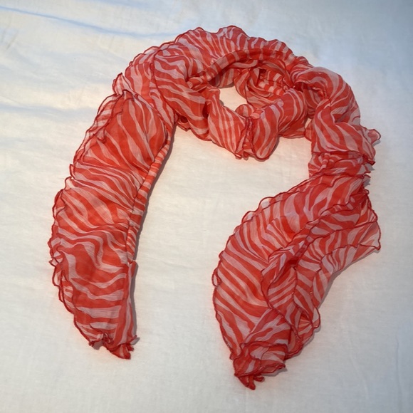 Fornash zebra boa scarf orange Oprah’s Fav - Picture 11 of 14